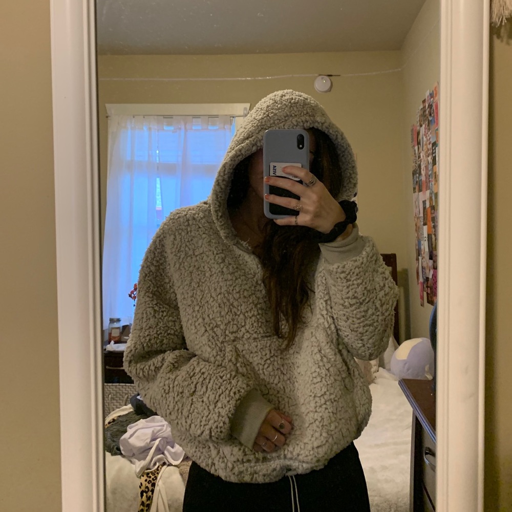Cozy quarter zip hoodie